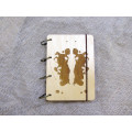Rorschach Spots notebook made of plywood on rings, 60 sheets, A6 format