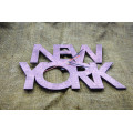 Wall clock "New York" 30 cm in diameter.  