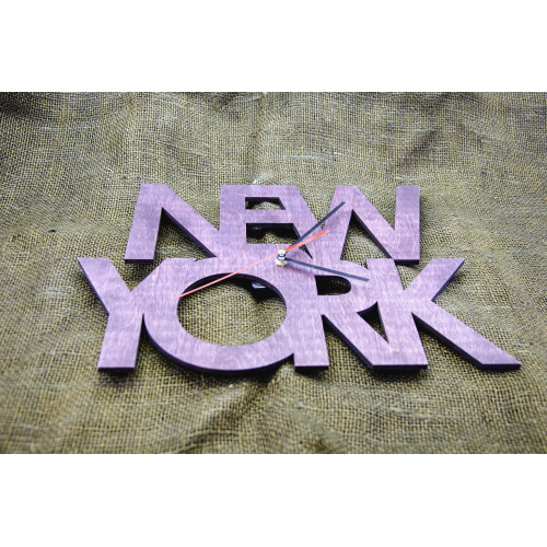 Wall clock "New York" 30 cm in diameter.  