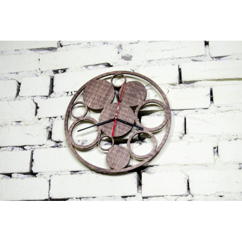 Wall clock "Circles" 30 cm in diameter.  