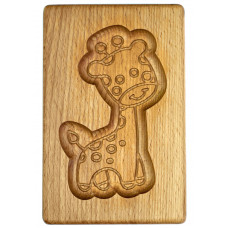 Gingerbread board wooden Giraffe size 10*15*2cm. Mold for molding gingerbread