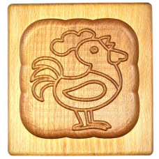 Gingerbread board Golden cockerel wooden size 14 * 13 * 2cm. Mold for molding gingerbread
