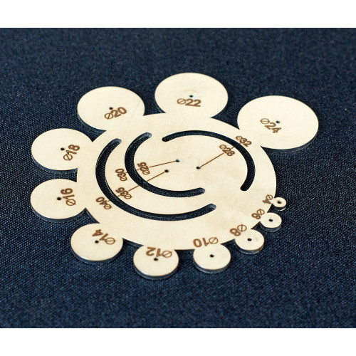 Pattern №18 80*90 mm 11 stainless steel circles