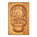  Gingerbread board Dancing flower 14 * 10 * 2cm to form a printed gingerbread.