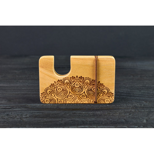 Cardholder for bank cards "Oriental"made of natural  wood