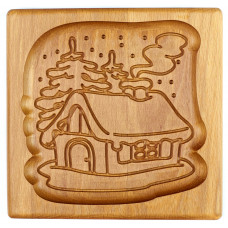 Gingerbread board House in the forest 16*15*2 cm