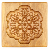 Gingerbread board Snowflake 15 * 15 * 2cm for forming a printed gingerbread.