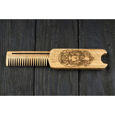 Comb  "Amazon" of natural wood with magnets
