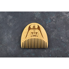 Wooden beard comb "Star Wars"