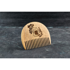 Wooden beard comb "Hop"