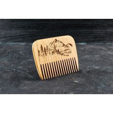 Wooden beard comb "Hoverla "