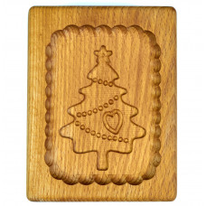 Gingerbread board Christmas tree wooden size 13*10*2 cm