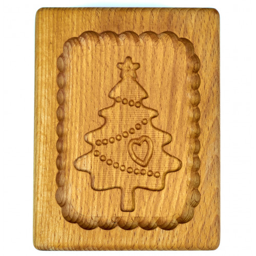 Gingerbread board Christmas tree wooden size 13*10*2 cm