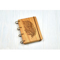 Купить Notepad A6  "PEN" made of natural wood on rings. Notebook. Album for drawing. A diary. Sketchbook  по лучшей цене