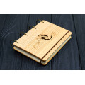 Купить Notepad A6  "Flamingo" made of natural wood on rings. Notebook. Album for drawing. A diary. Sketchbook  по лучшей цене
