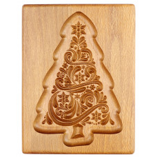 Gingerbread board Herringbone 16 * 20 * 2cm for forming a printed gingerbread.