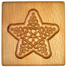 Gingerbread board Star wooden size 14 * 13 * 2cm. Mold for molding gingerbread