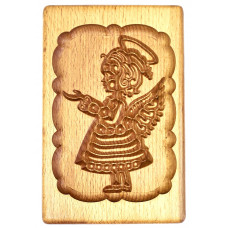 Gingerbread board Angel Girl wooden size 11*16*2cm. Mold for molding gingerbread
