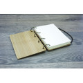 Notepad A6 " Mihendi" made of natural wood on rings. Notebook. Album for drawing. A diary. Sketchbook