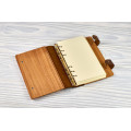 Notebook made of genuine leather and wood "Oriental"