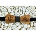 Bow tie " Helm" made of natural wood with engraving