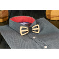 Bow tie "Tracery" made of natural wood
