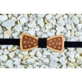Bow tie "Stars" made of natural wood with veneer
