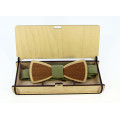 Bow tie "Petal" made of natural wood with veneer