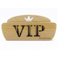 Comb of natural wood "VIP" in a holder for beard and hair