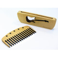 Comb of natural wood "Guitar" in a holder for beard and hair