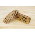 Comb of natural wood "Anchor" in a holder for beard and hair