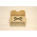 Wooden comb for beard "Axe" with magnets