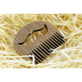 Wooden beard comb "Mustache"