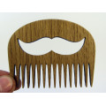 Wooden beard comb "Mustache"
