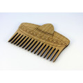 Wooden beard comb "Sombrero"