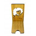 Stand for phone "Jim Morrison" from a natural wood