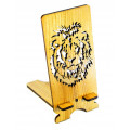 Stand for phone "Lion" from a natural wood