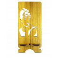Stand for phone "Adrey Hepburn" from a natural wood