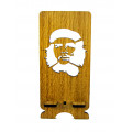 Stand for phone "Ernesto Che Guevara" from a natural wood