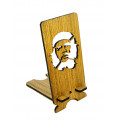 Stand for phone "Ernesto Che Guevara" from a natural wood