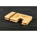 Cardholder for bank cards "Music"made of natural  wood