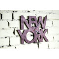 Wall clock "New York" 30 cm in diameter.  