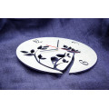 Wall clock "Birds love" up to 40 cm in diameter.  