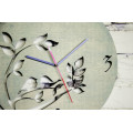 Wall clock "Birds love" up to 40 cm in diameter.  