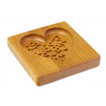  Gingerbread board Hearts in a heart 10 * 10 * 2cm for forming a printed gingerbread.