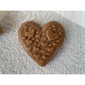  Gingerbread board Hearts in a heart 10 * 10 * 2cm for forming a printed gingerbread.