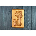 Gingerbread board wooden Giraffe size 10*15*2cm. Mold for molding gingerbread