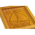 Gingerbread board wooden Boat size 15*15*2cm. Mold for molding gingerbread