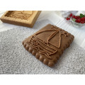 Gingerbread board wooden Boat size 15*15*2cm. Mold for molding gingerbread