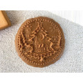  Gingerbread board Christmas 15 * 15 * 2cm for forming a printed gingerbread.